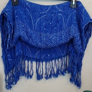 🩶 65" blue scarf
